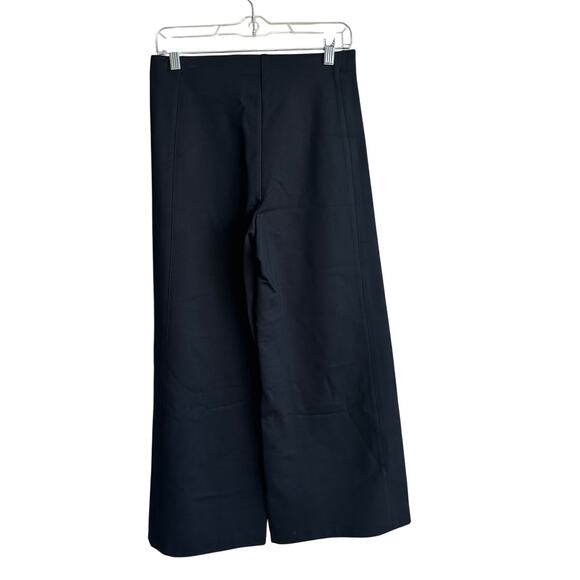 Banana Republic High Rise Wide Leg Cropped Everywhere Ponte Pant Black 713496 S - Picture 7 of 12